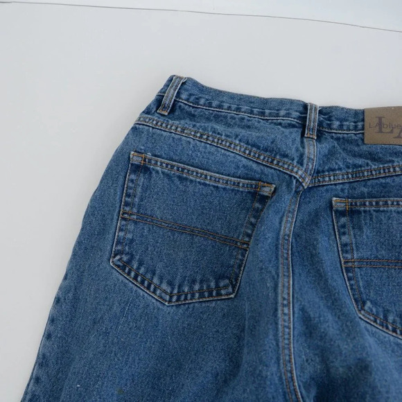 Vintage 90's L.A. Blue Jeans Blue High Waisted Straight Tapered Denim  Jeans - Picture 5 of 15